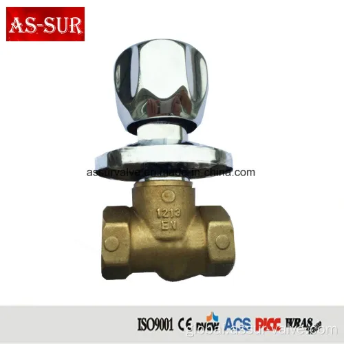 Brass Built-In Stop Valves Dzr Brass Stop Hydraulic Valve as-Ws009 Manufactory